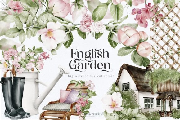 English Garden Huge Collection: A Summer Dream for Creatives