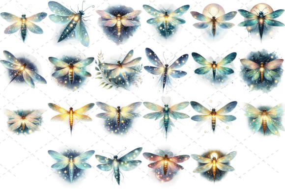 GlowFly Watercolor Enchantment: Adding a Mystical Touch to Your Projects