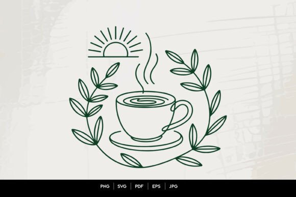 Morning Coffee Cup Line Art: Beyond a Simple Clipart